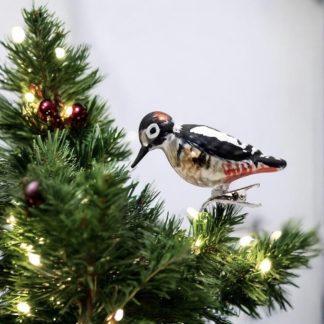 Weihnachtsbaumschmuck Specht mit Clip Werner Voß Höhe 8 cm