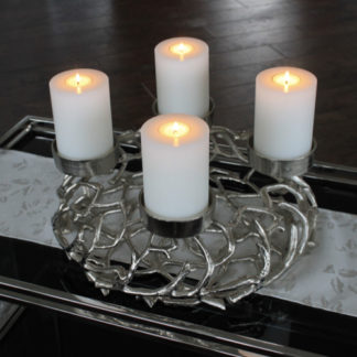 Adventskranz VENEZIA silber ø 40 cm