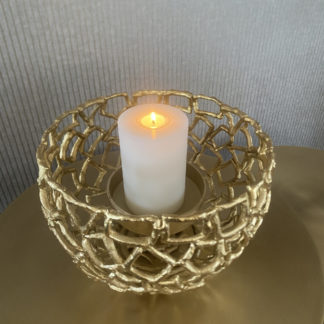 Windlicht | Kerzenständer VARESE gold ø 28 cm