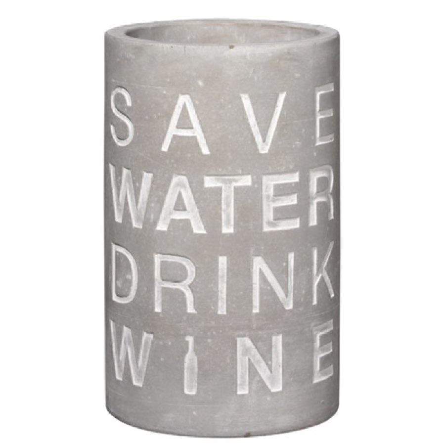 Räder Weinkühler Beton SAVE WATER H 21 cm