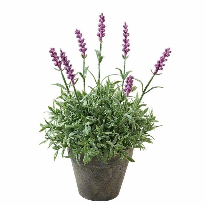 Kunstpflanze Lavendel im Topf H 24 cm