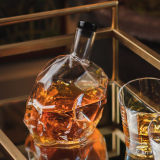 Karaffe Whiskykaraffe NUDE GLASS MEMENTO MORI Kristall 0,75 l