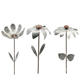Windrad Blume / Metall Windrad Garten H 159 cm