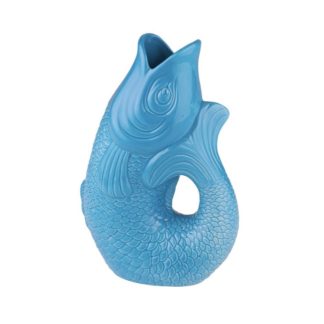 Fischvase MONSIEUR CARAFON Vase lagoon GiftCompany Höhe 25 cm