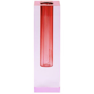 Kristallglas Vase SARI GiftCompany pink/rot