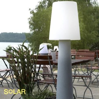 LED Solarleuchte | Solarlampe Garten 8 seasons design No. 1 grau Höhe 160 cm