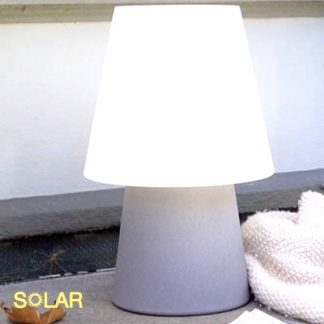 LED Solarleuchte | Solarlampe Garten 8 seasons design No. 1 grau Höhe 60 cm