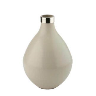 Vase SAIGON GiftCompany bauchig sandstone H 27 | 40 cm