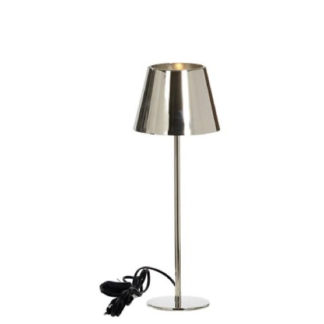 Tischlampe | Tischleuchte SOMERSET Kaheku vernickelt H 40 | 50 cm