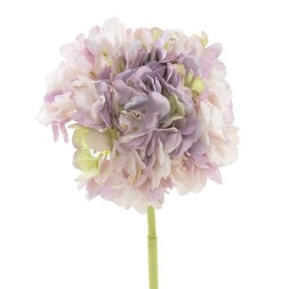 Kunstblume HORTENSIE wie echt lavendel