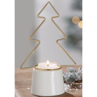 Teelichthalter Weihnachten Tannenbaum Casablanca H 18 cm