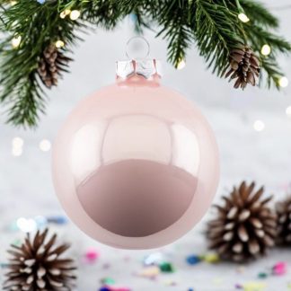 Weihnachtskugel Opal GiftCompany blush ø 8 cm 6er Set