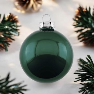 Weihnachtskugel Opal GiftCompany olive ø 8 cm 6er Set