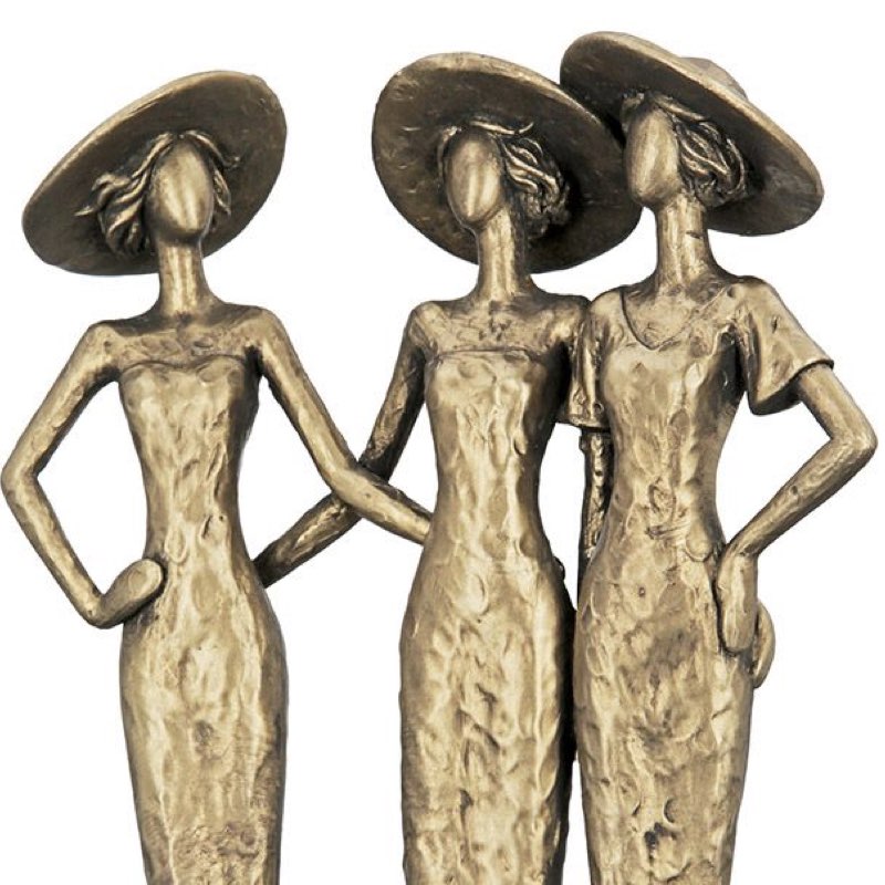 Skulptur Drei Divas Casablanca Höhe 30 cm