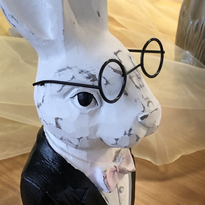 Osterdeko Hasenbüste Gentleman Rabbit Werner Voss H 32 cm