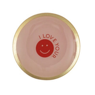 Glasteller Love Plates SMILE GiftCompany ø 13 cm