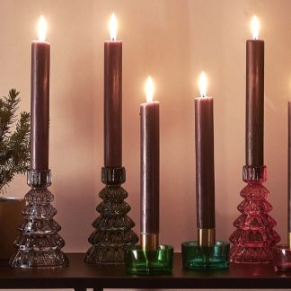 Kerzenständer Kerzenhalter Jacquard TANNE GiftCompany Höhe 13 cm
