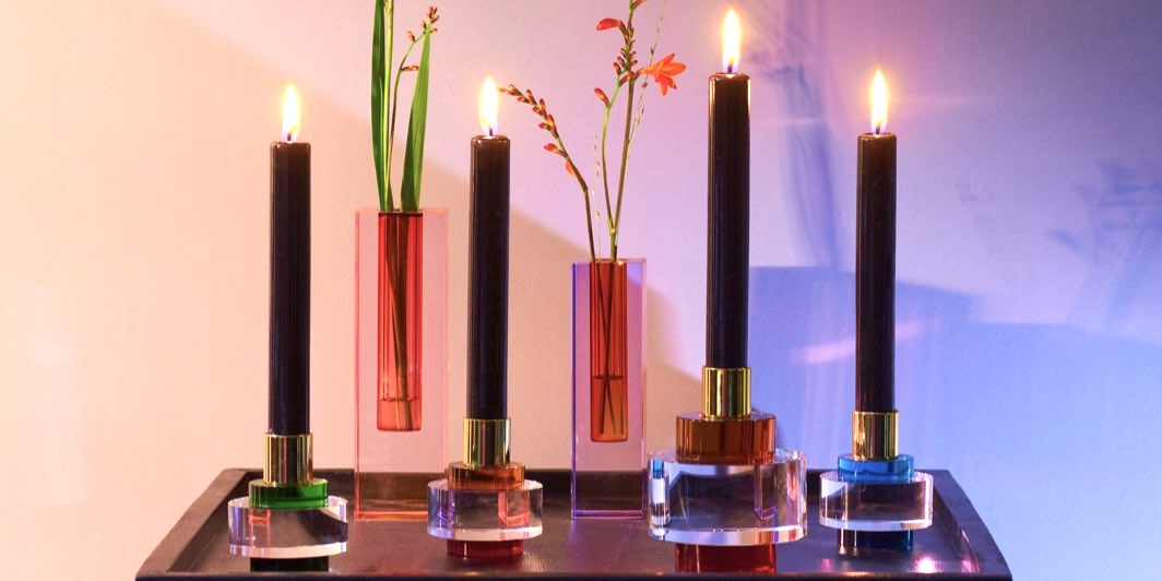 Kerzenständer Glas