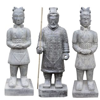 Gartenfiguren Groß Chinesische Krieger H 100 | 120 | 150 cm