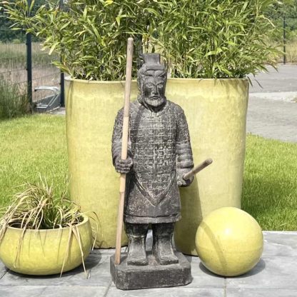 Gartenskulptur Groß chinesischer Krieger