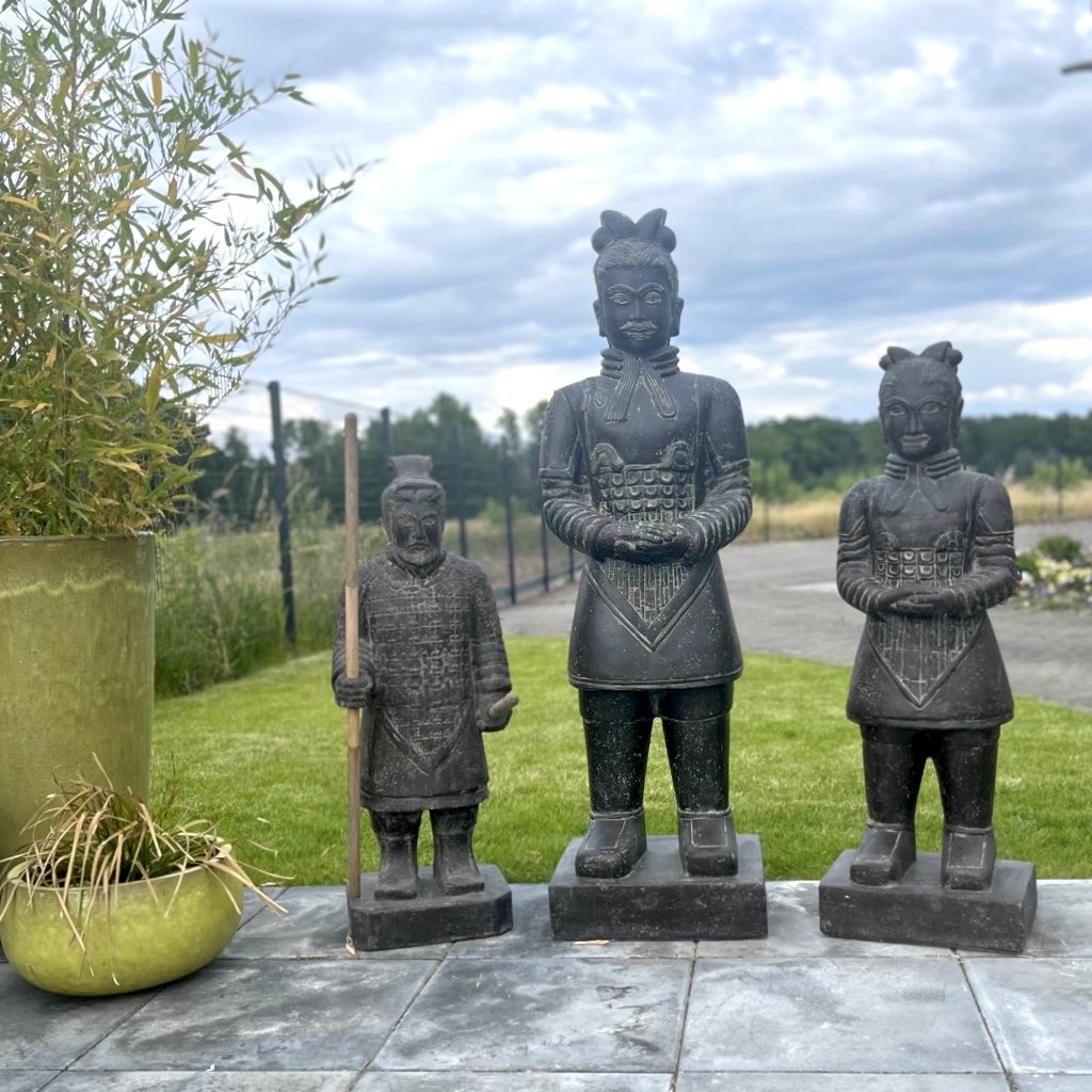 Gartenskulptur Groß Chinesischer Krieger