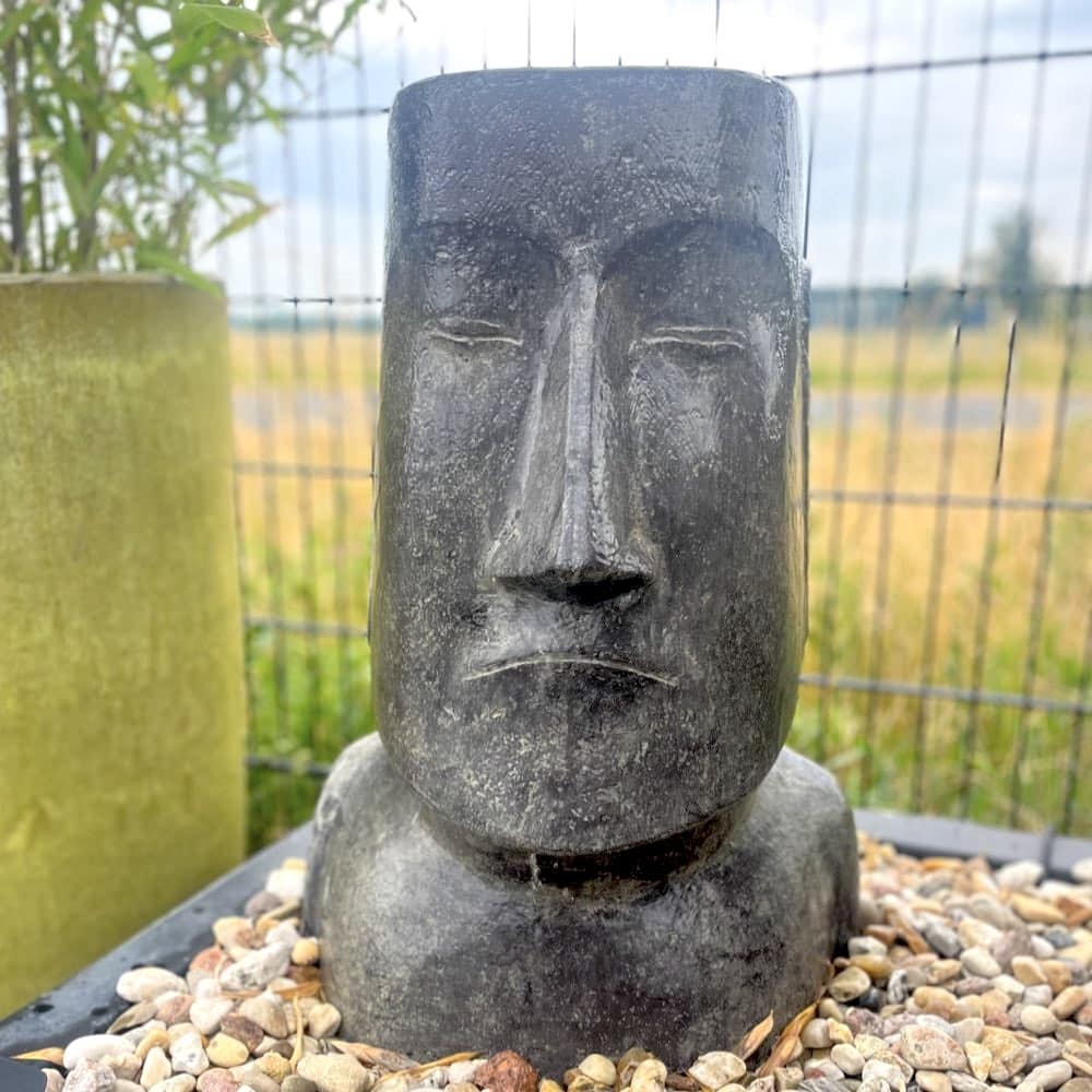 Wasserspiel Garten Moai H 66 cm