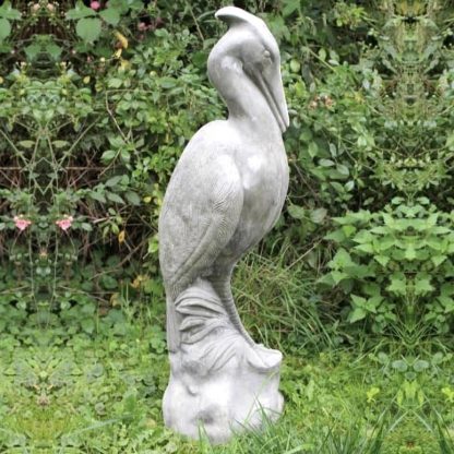 Gartenfigur groß Fischreier H 85 cm