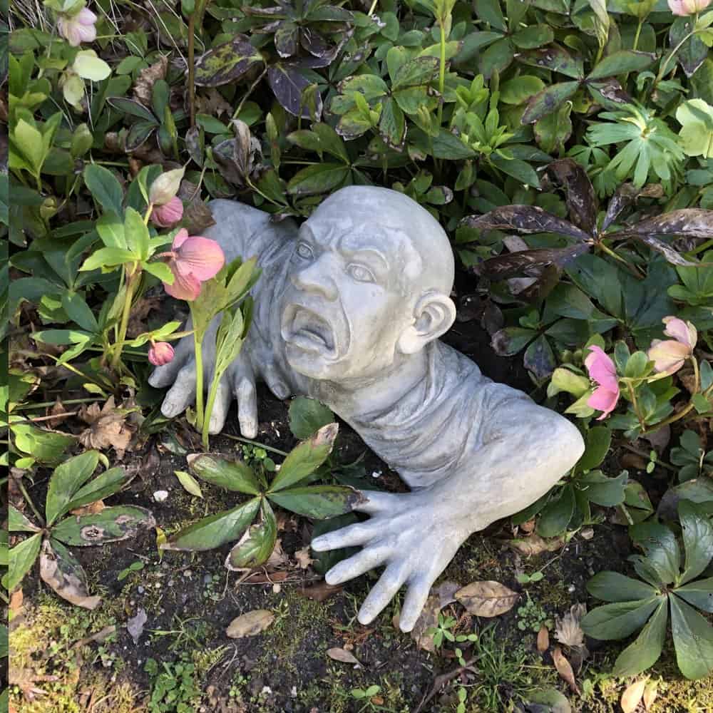 Gartenfigur Zombie H 20 cm