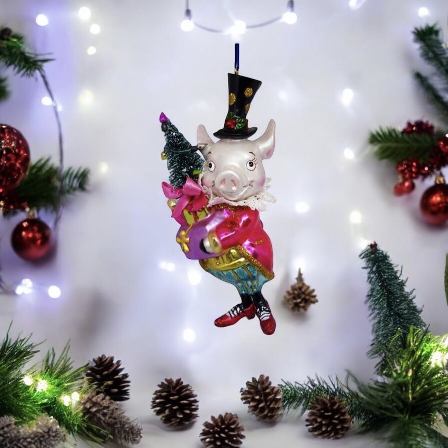 Weihnachtsbaumschmuck SCHWEIN GiftCompany H 16 cm