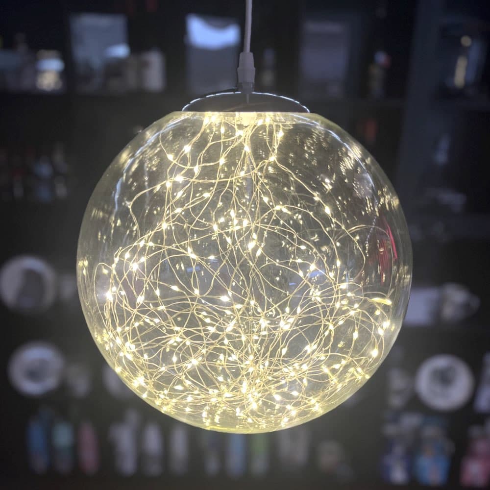 LED Glaskugel mit Lichterkette ø 30 cm