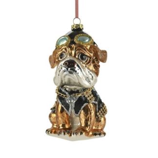 Weihnachtsbaumschmuck Bulldogge GiftCompany H 14 cm