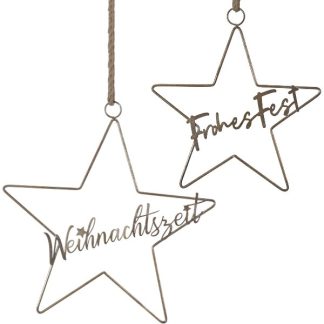 Fesnterdeko Weihnachten Hängend Stern Werner Voss