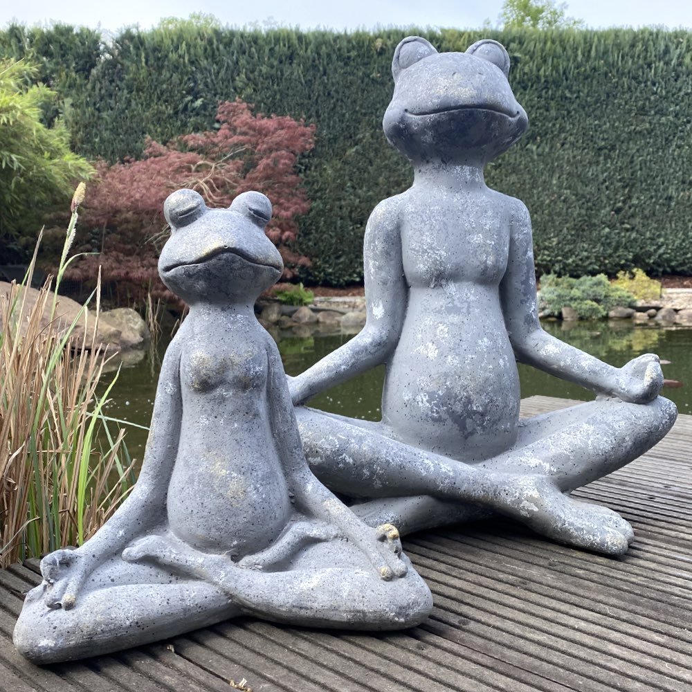 Gartenfigur Yoga Frosch Armin Casablanca Höhe 34 | 50 cm