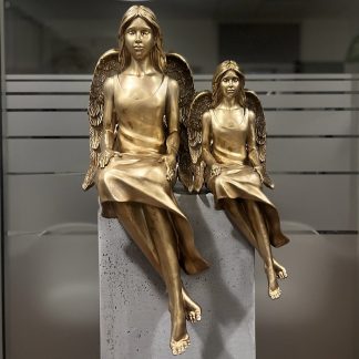 Kantenhocker Figur Engel gold EVANGELINE Werner Voß