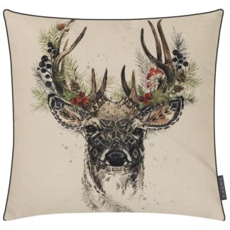Magma Kissen VINTAGE XMAS Hirschkopf 45x45 cm