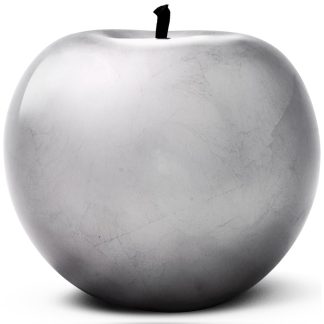 Deko-Objekt silber Apfel