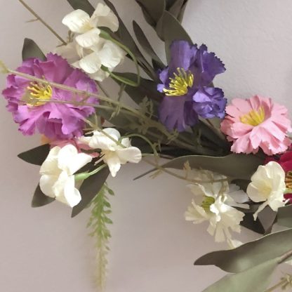 Türkranz Blütenkranz bunte Blumen ø 30 cm