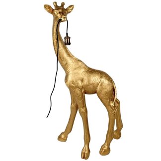 Stehlampe Giraffe gold GUSTI Höhe 119 cm