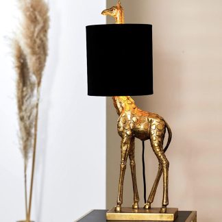 Tischlampe Giraffe GINA gold Höhe 68 cm
