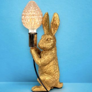 Tischlampe Kaninchen KATI gold Höhe 36 cm