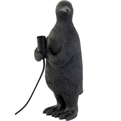 Tischlampe Pinguin schwarz matt Höhe 41 cm