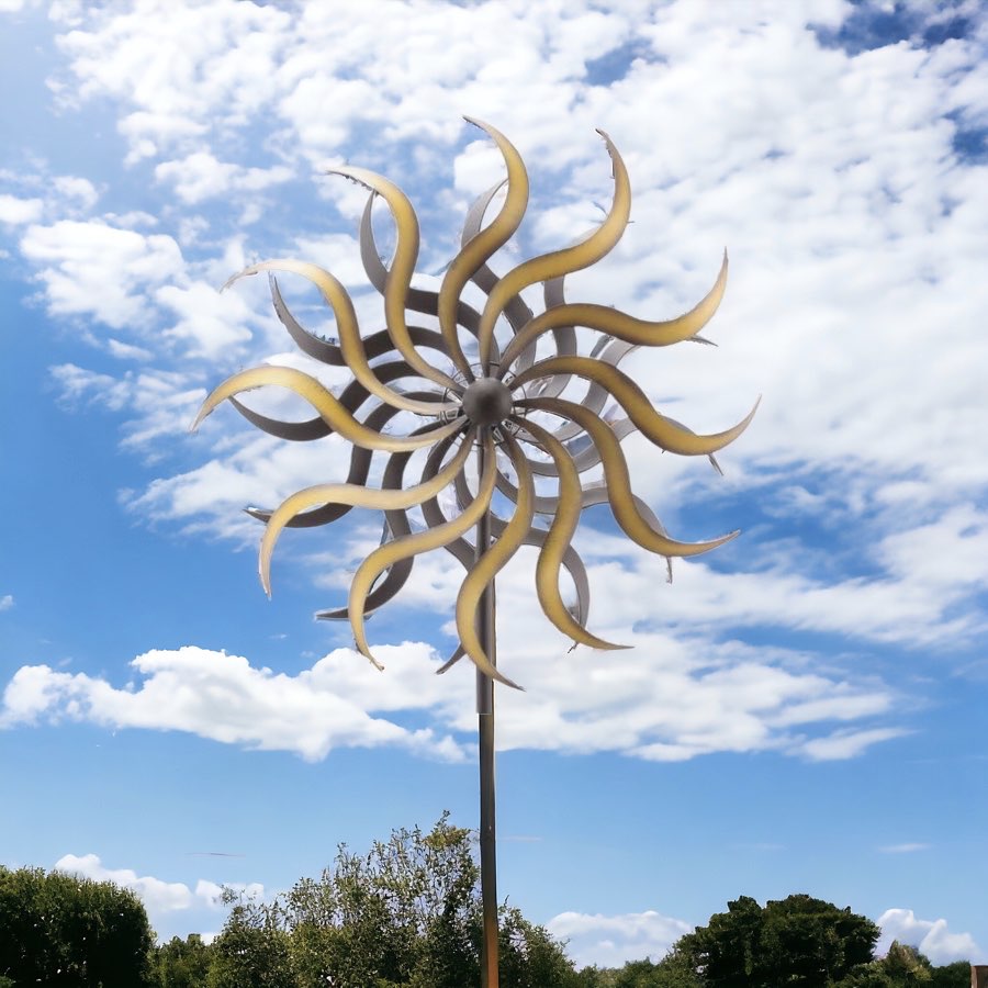 Metall Windrad Garten Art Ferro Höhe 180 cm
