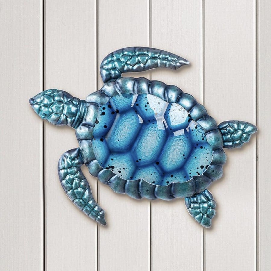 Wandhänger Schildkröte SCHILDI Glas Metall B 28 cm