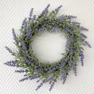 Deko Türkranz LAVENDEL blass lila d 20 cm