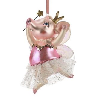 Weihnachtsbaumschmuck SCHWEINCHEN GiftCompany H 12 cm