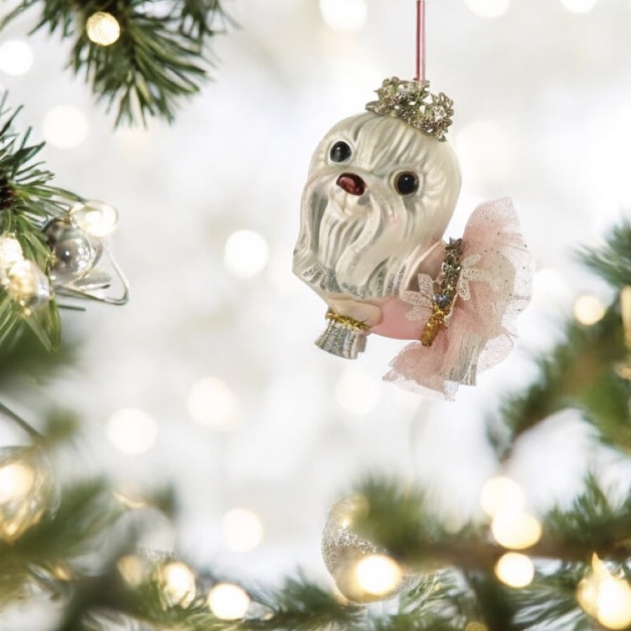 Weihnachtsbaumschmuck SHIH TZU GiftCompany H 11 cm