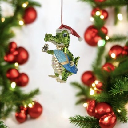 Weihnachtsbaumschmuck KROKODIL GiftCompany H 12 cm