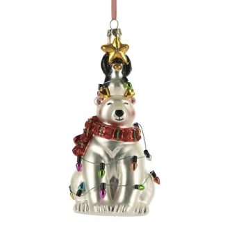 Weihnachtsbaumschmuck EISBÄR GiftCompany H 16 cm