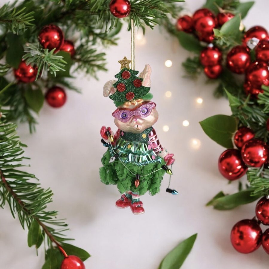 Weihnachtsbaumschmuck HASENMÄDCHEN GiftCompany H 15 cm