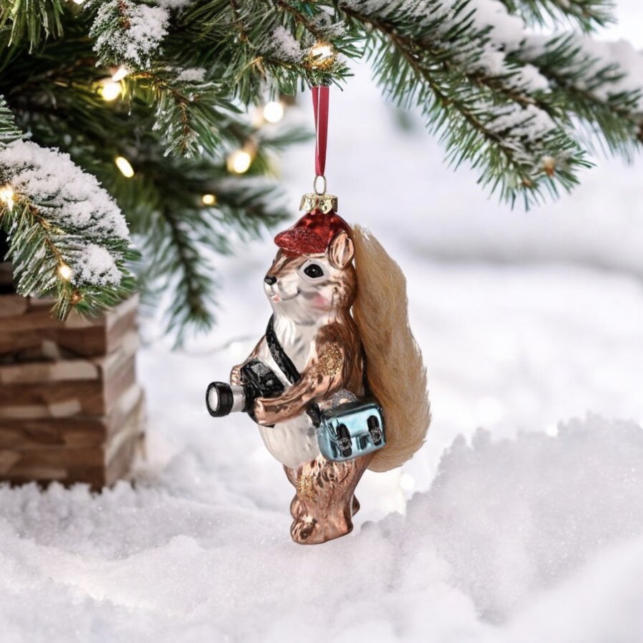 Weihnachtsbaumschmuck EICHHÖRNCHEN GiftCompany H 14 cm